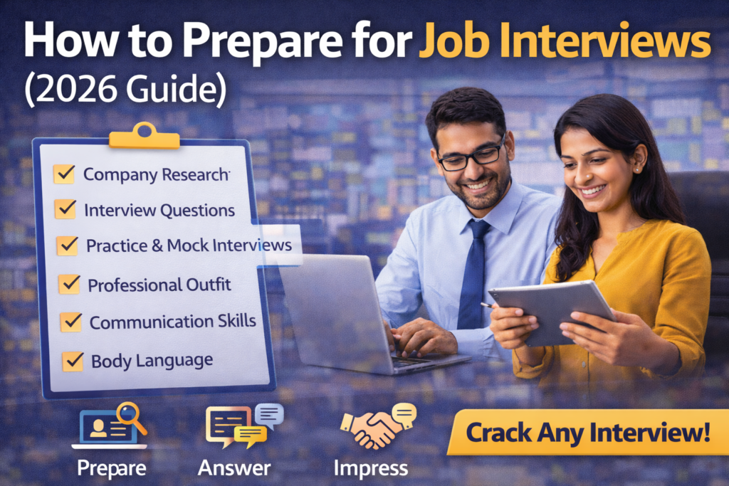 How to prepare for job interviews