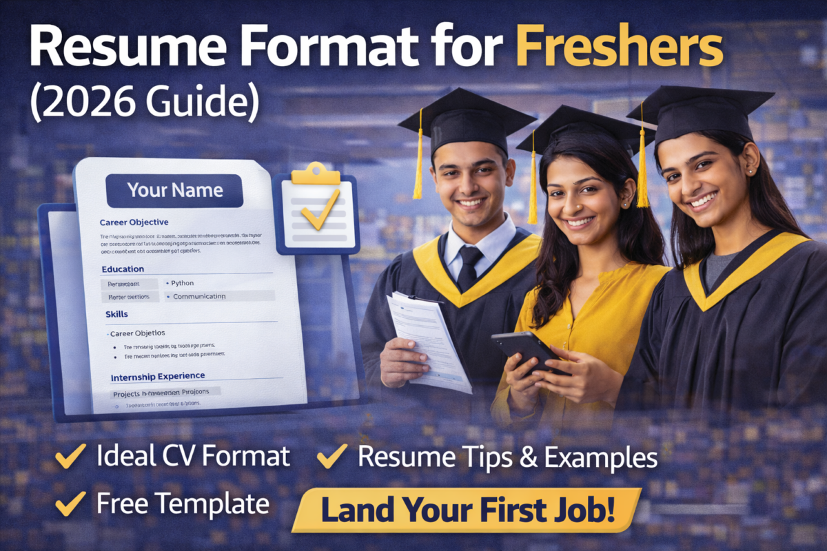 Resume format for freshers