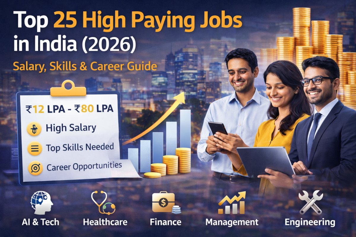 Top 25 High Paying Jobs in India (2026)