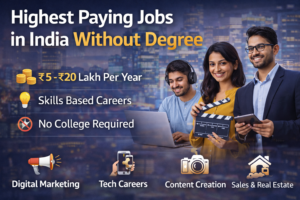 highest paying jobs in India without a degree